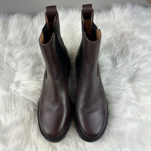 Madewell The Wyckoff Chelsea Lugsole Boot in Chocolate Raisin - Picture 4 of 8